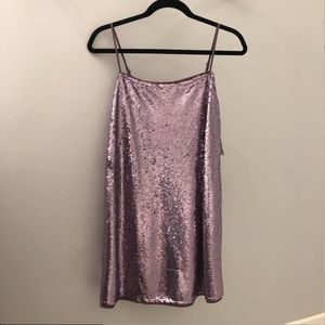 NWT free people sequin slip dress